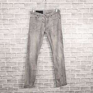 PUBLIC SCHOOL New York Men's Skinny Denim Jeans Dirty Gray distressed size 29